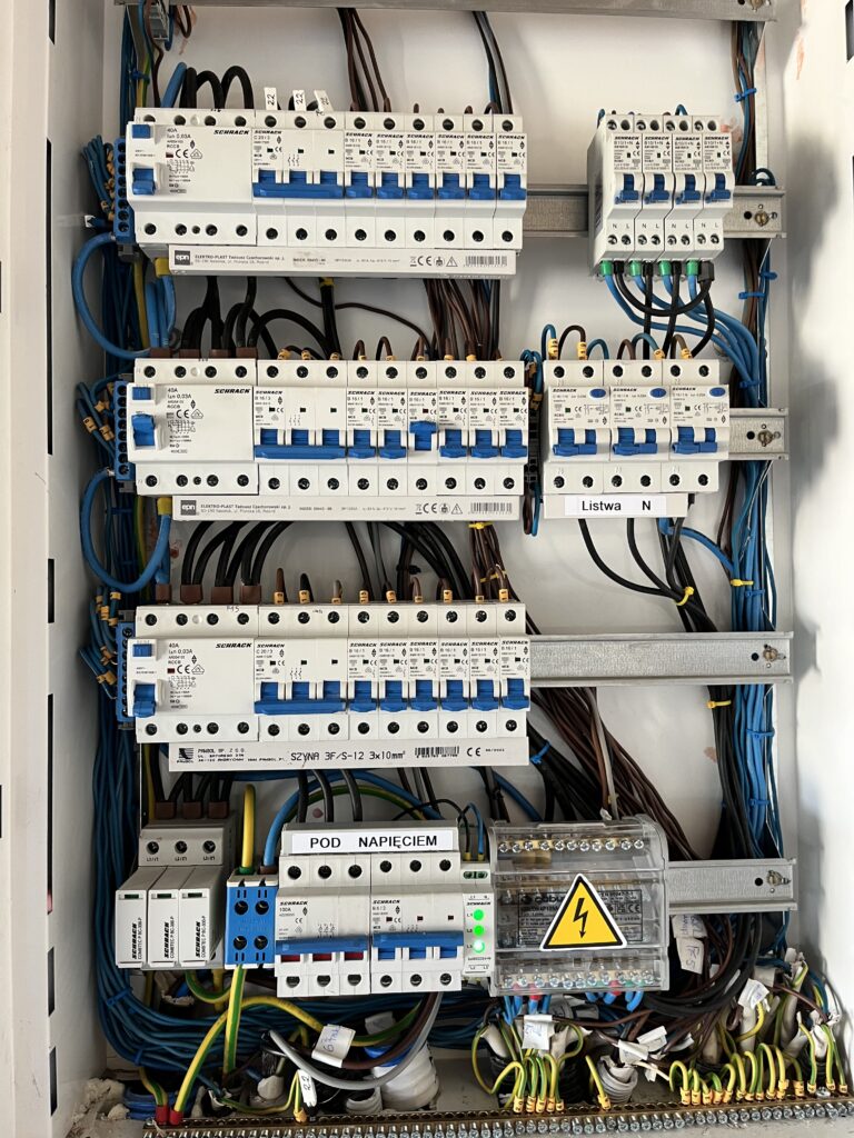 Rozdzielnica elektryczna wykonana przez EnergiaPlanet